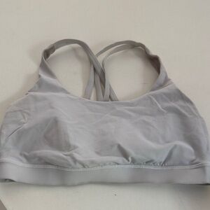 Lululemon Women's White Sports Bra - Size 8